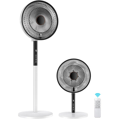 Pedestal Fan 16 Inch 9 Speed Remote 90° Oscillation Timer Adjustable Height Home