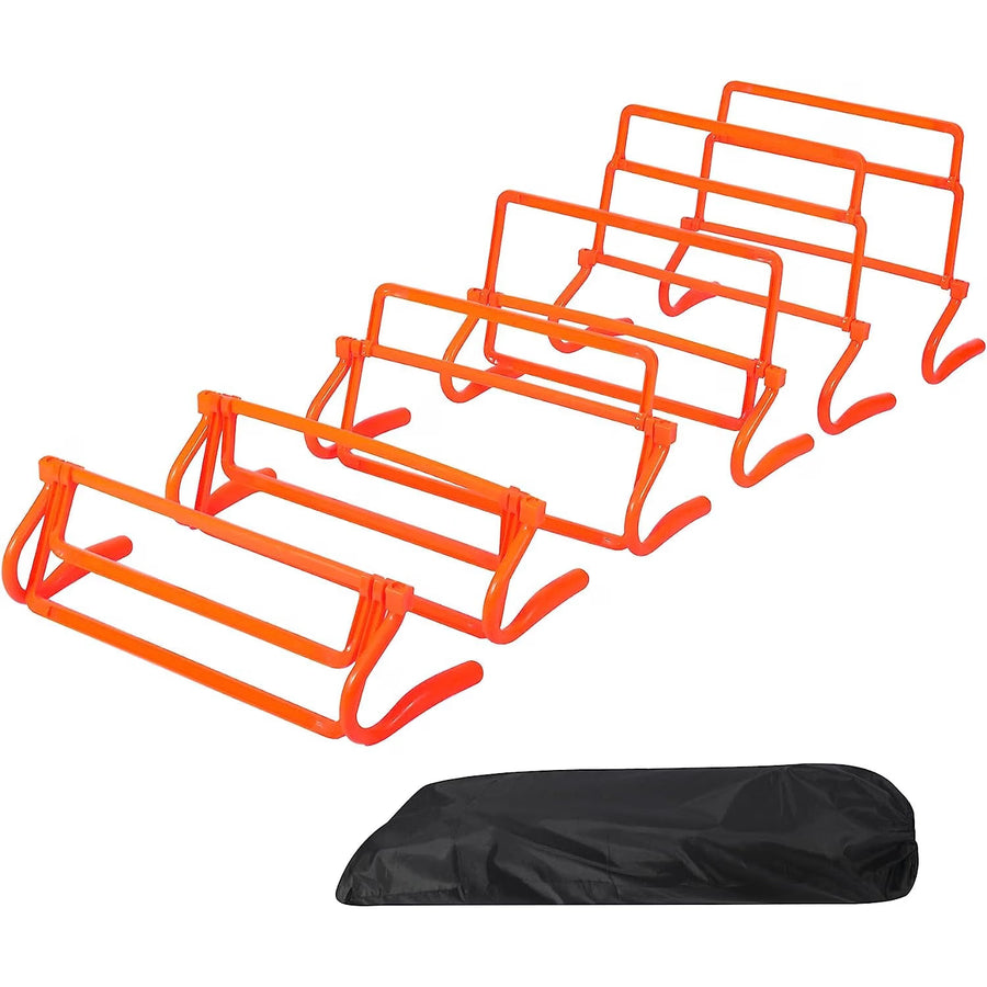 Agility Training Set 6 Hurdles 6m Ladder Cones Adjustable Speed REDCAMP Sports Kit