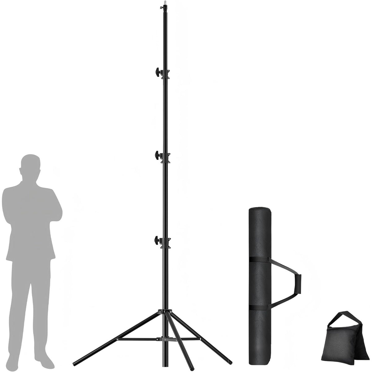 Photography Light Stand 4m Heavy Duty Adjustable Studio Sports Wedding EMART