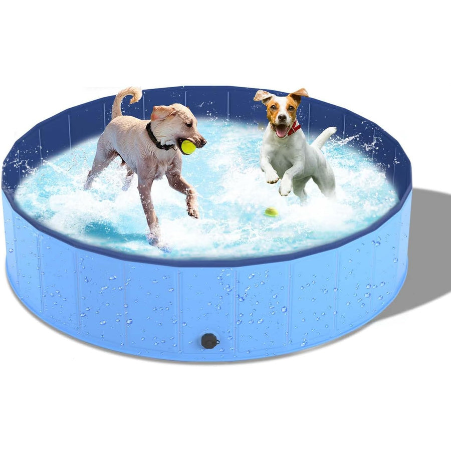 Foldable Pet Bath Tub for Small & Medium Dogs - PVC Outdoor Pool Dog