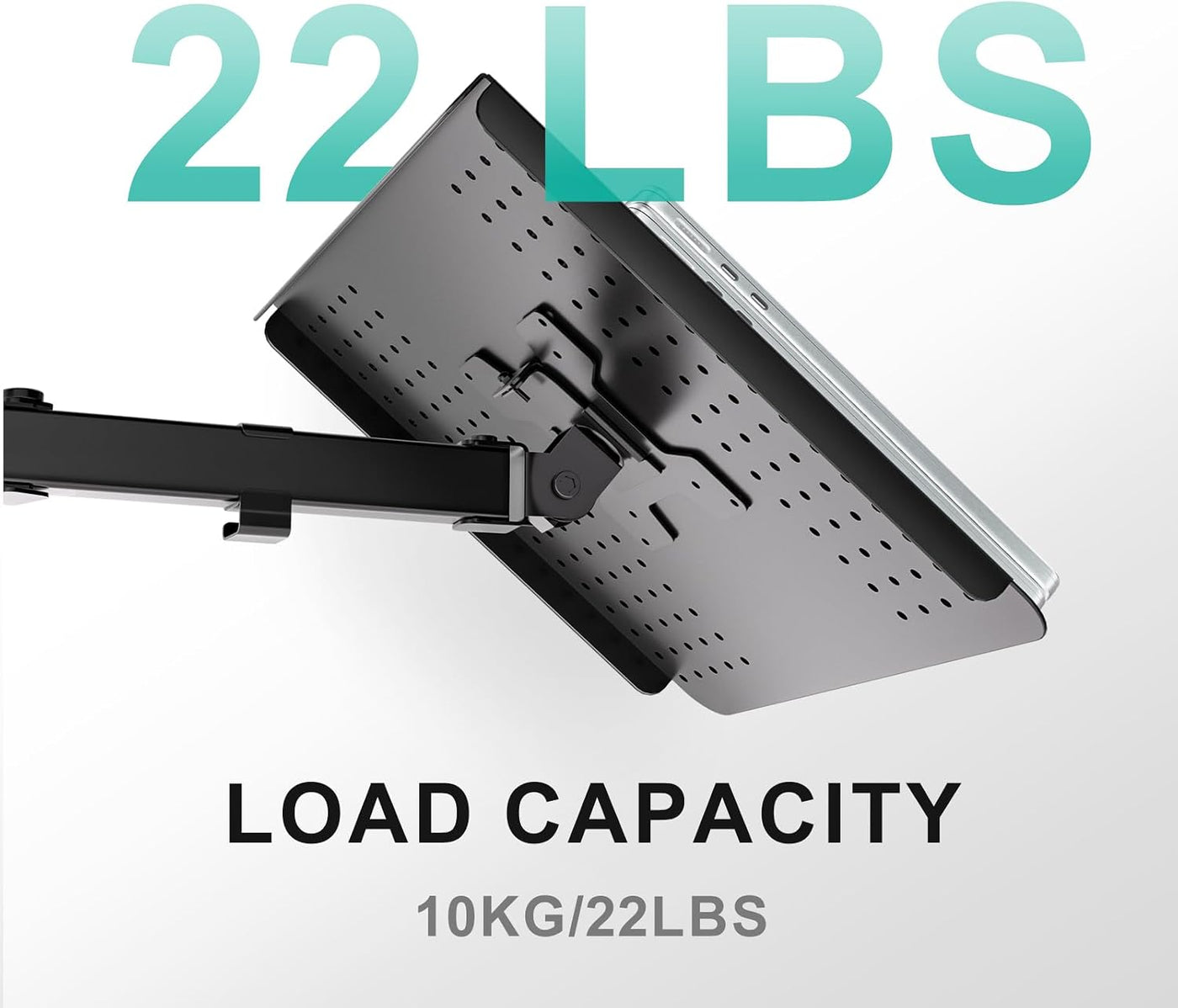 Laptop Desk Mount Adjustable Arm Tray Notebook Holder VESA Black WALI Stand
