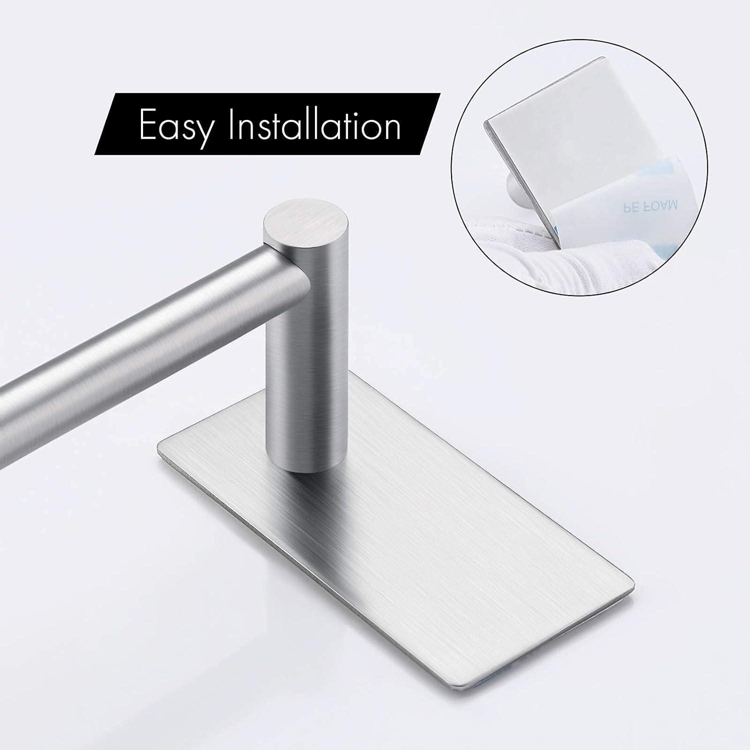 KES Towel Rail Wall Mounted Self Adhesive 66CM, Stainless Steel - Massive Discounts
