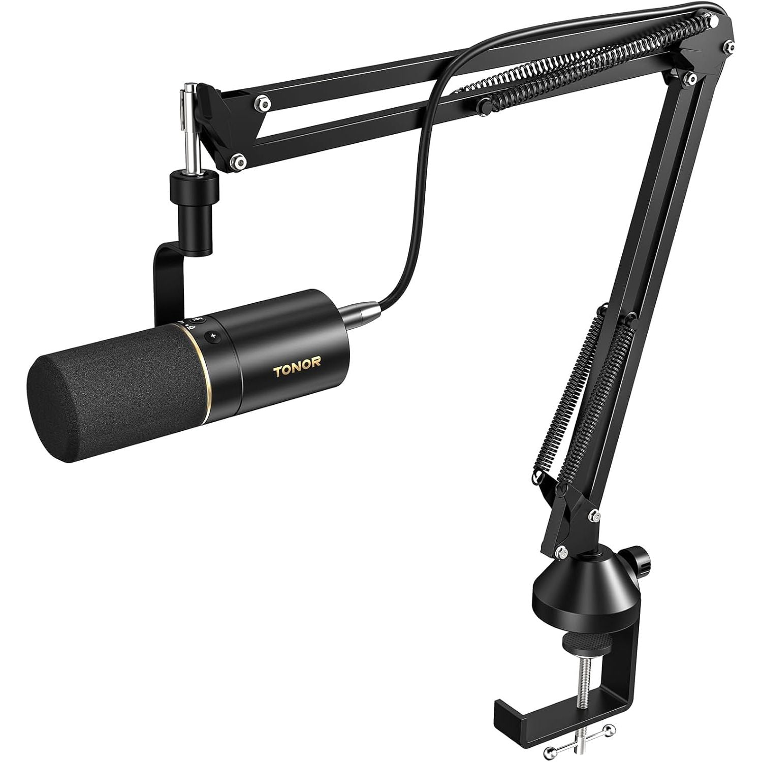 USB XLR Dynamic Microphone Boom Arm Podcast Gaming Studio TONOR PC Mic Kit