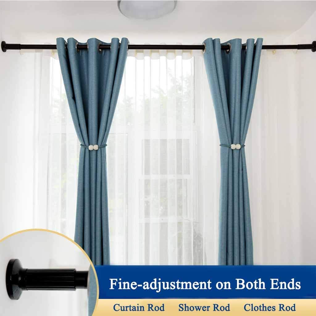 Tension Curtain Rod 378-430cm No Drill Extendable 32mm Heavy Duty Curtain Pole