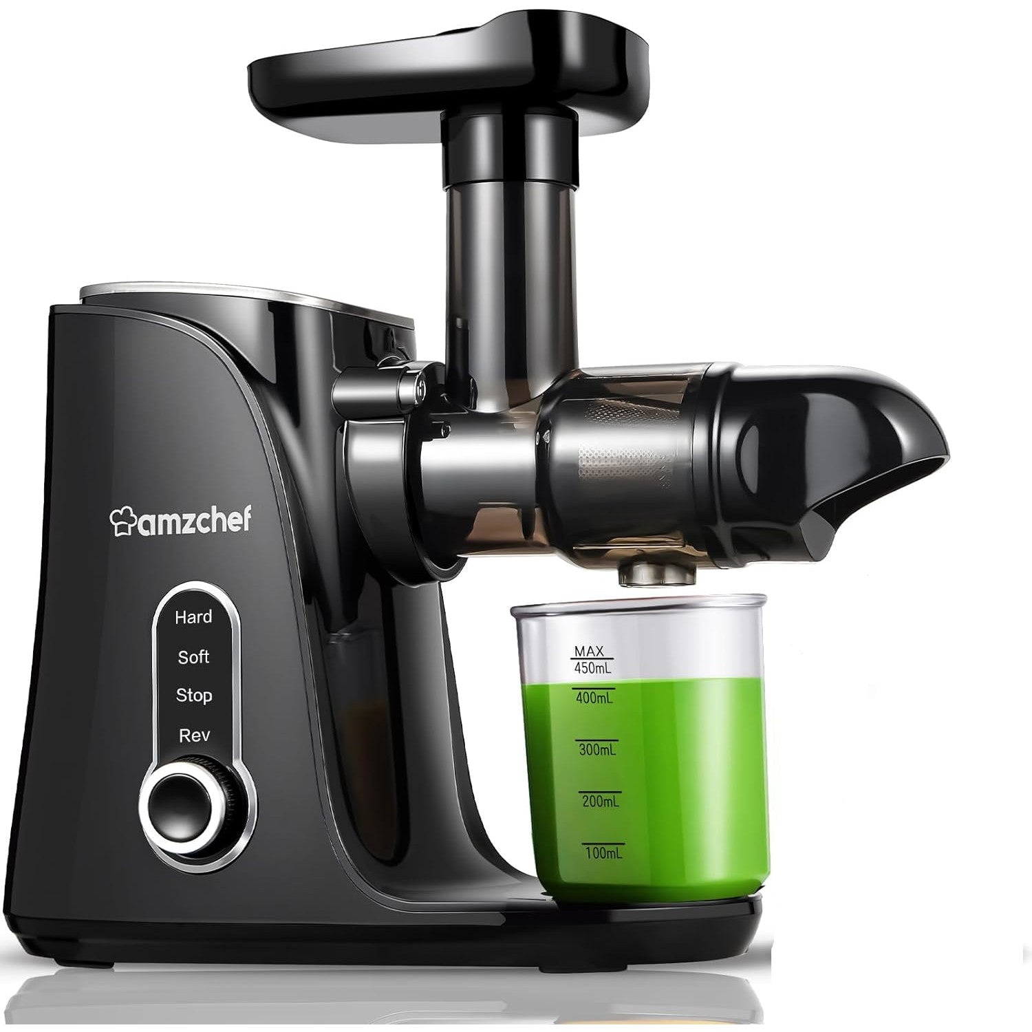 AMZCHEF Cold Press Juicer with 2 Speed Control - High Juice Yield