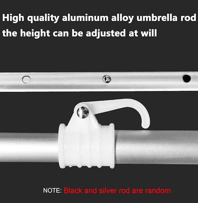 Beach Umbrella 7.2ft Portable Windproof Sun Shade Sand Anchor STARRY CITY