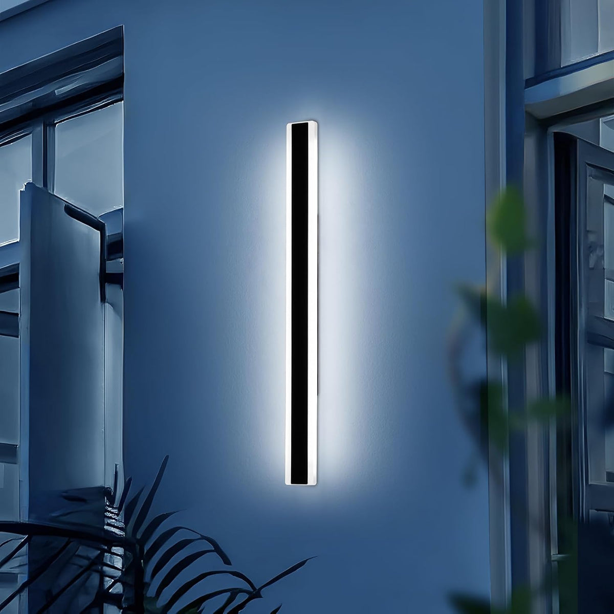 Outdoor Wall Light 120cm LED IP65 Waterproof 6500K Aluminium Porch Garden Lamp