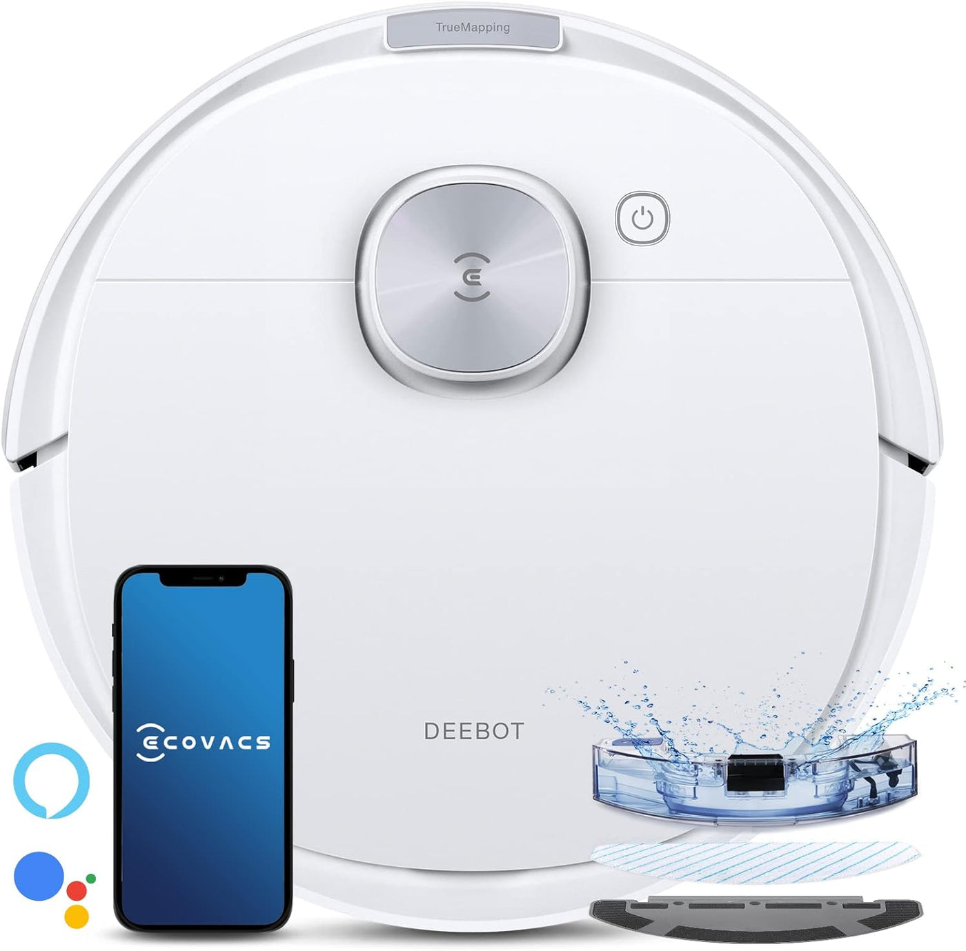 Robot Vacuum Cleaner Mop 4300Pa TrueMapping 2.0 ECOVACS DEEBOT N10