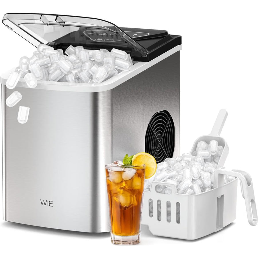 Ice Maker Machine 15KG/24H 6 Min Fast Ice 2L Water Tank Countertop WIE Portable