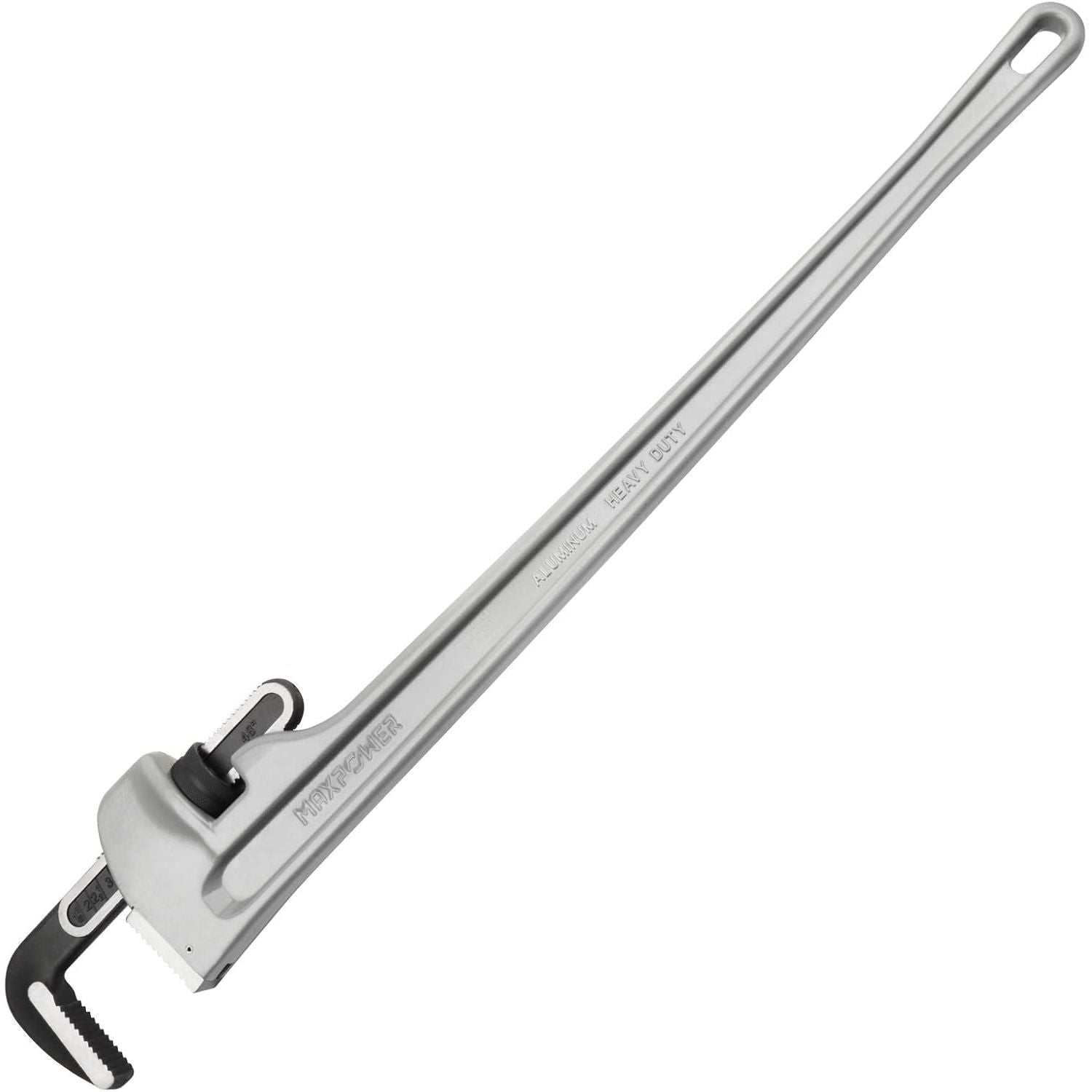 Pipe wrench on a white background