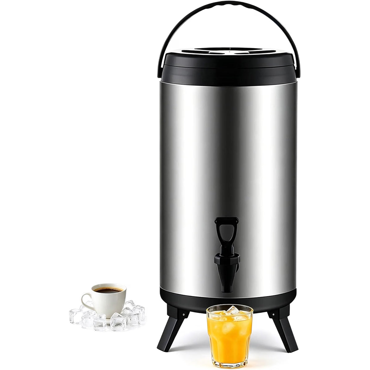 Hot Water Dispenser 12L Stainless Steel Beverage Urn Tap Insulated Drink Holder