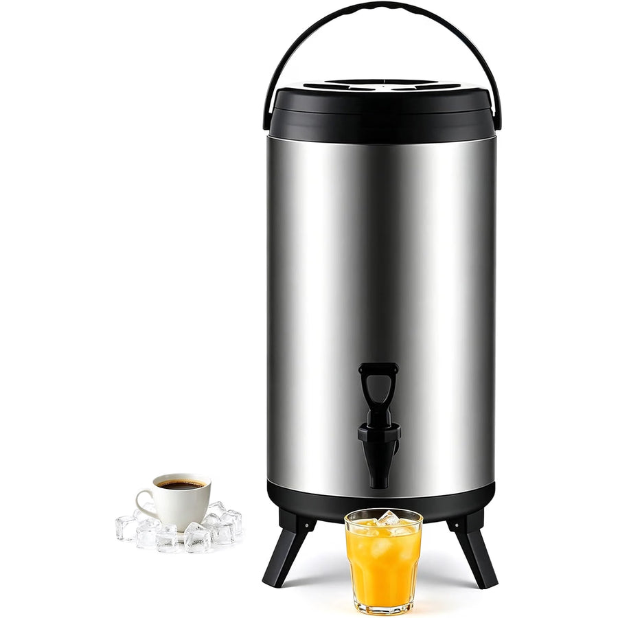 Hot Water Dispenser 12L Stainless Steel Beverage Urn Tap Insulated Drink Holder