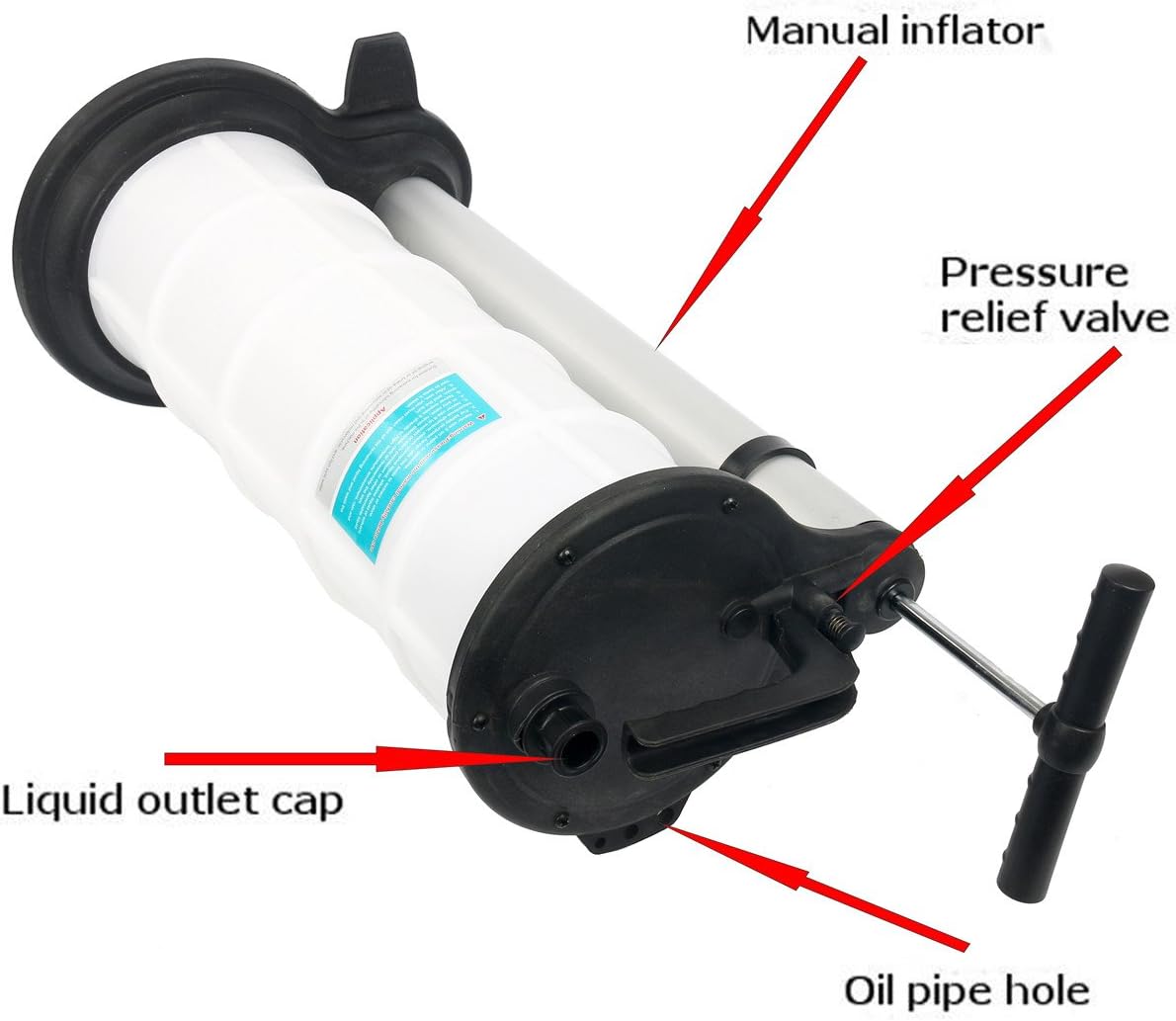 Manual Oil Extractor Pump 9L Vacuum Fluid Transfer Hand Pump FreeTec