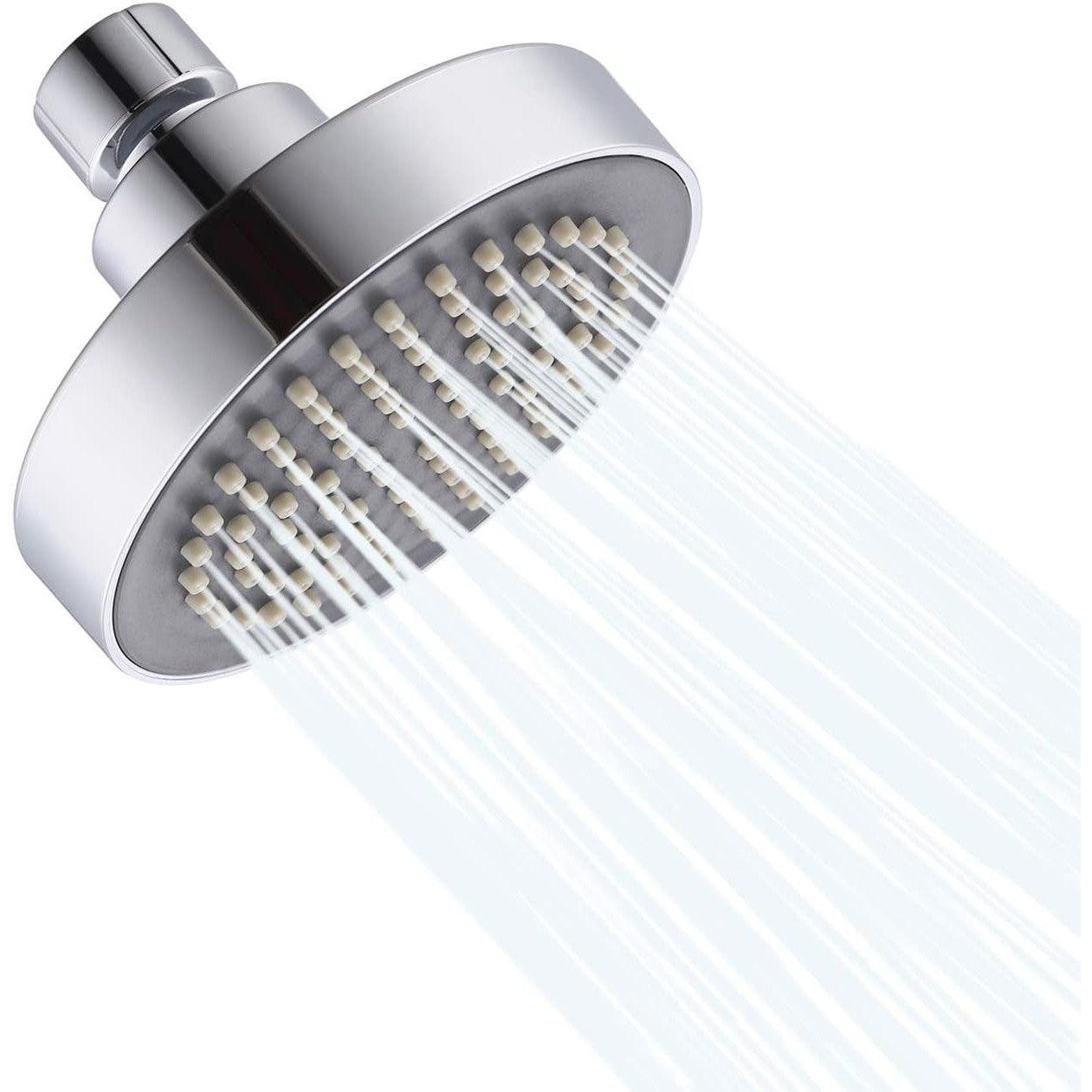 KES Fixed Shower Head 4-Inch Replacement Overhead Rainfall - Massive Discounts