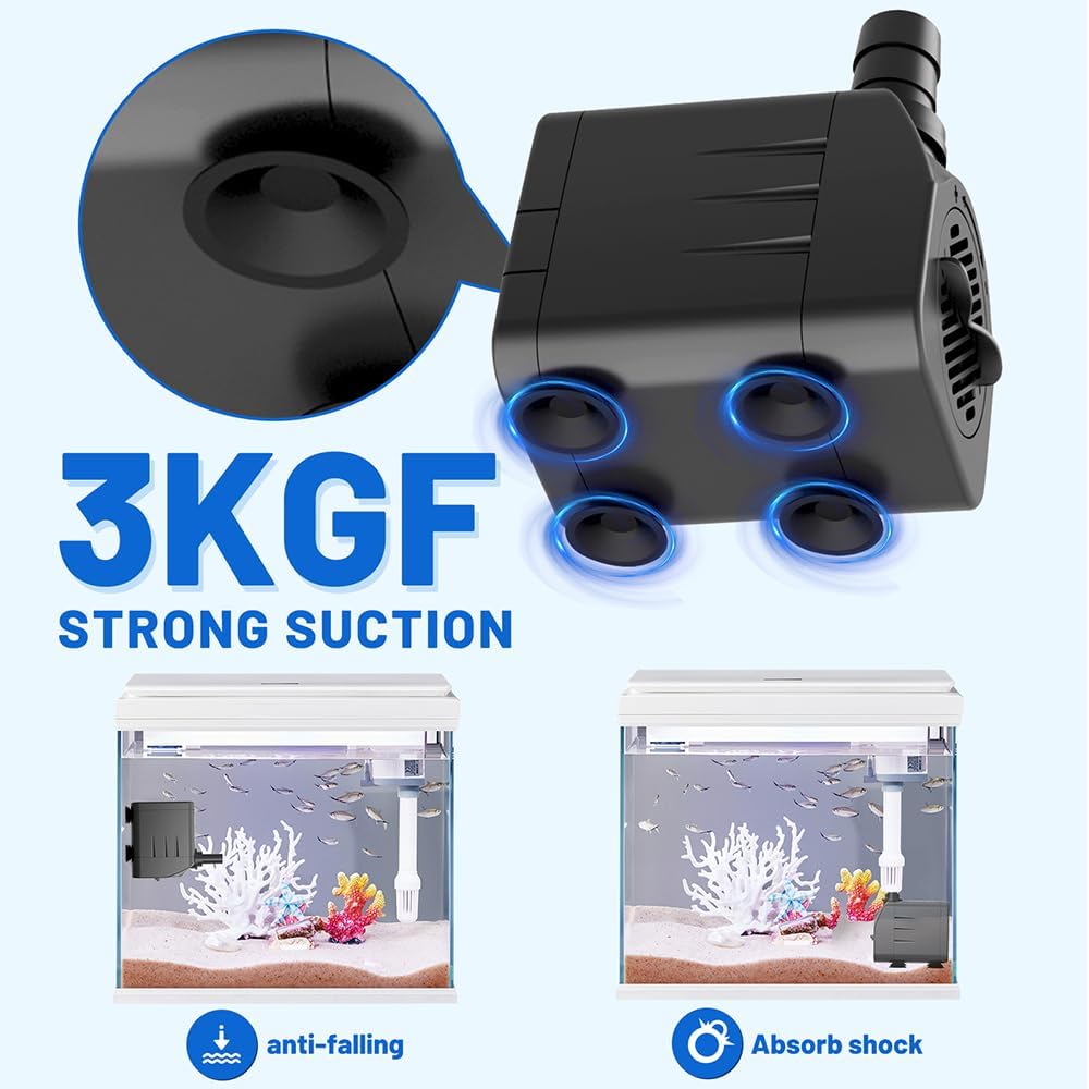 Submersible Water Pump 750L/H 16W Ultra Quiet Fountain Aquarium Pond Knifel