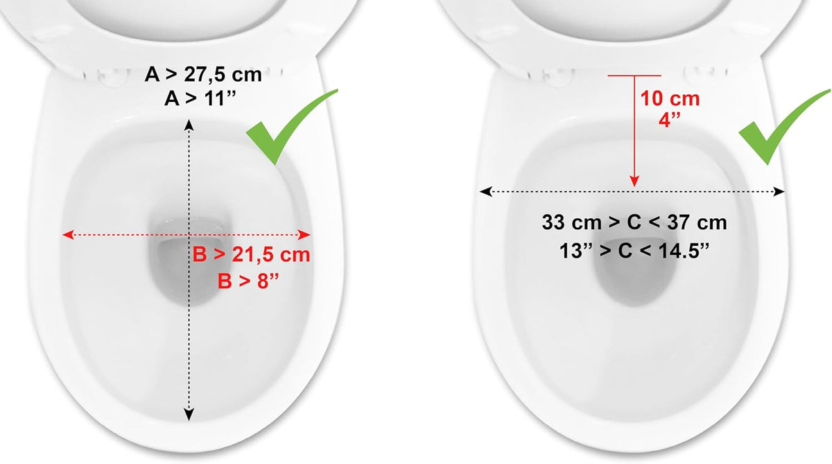 Raised Toilet Seat 10cm with Handles Lid White Bathroom Mobility Aid PEPE