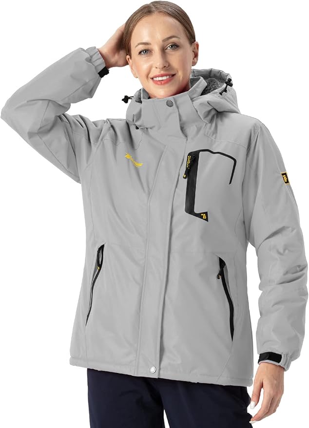 TBY Women's Waterproof Ski Jacket – Warm Winter Snow & Rain, Size XL