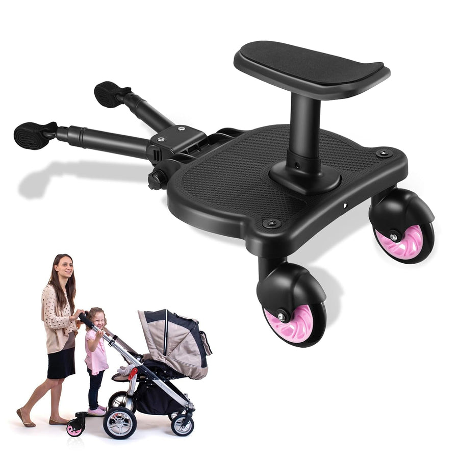 Buggy Board with Seat Toddler Stroller Ride On Board Universal Pushchair Platform
