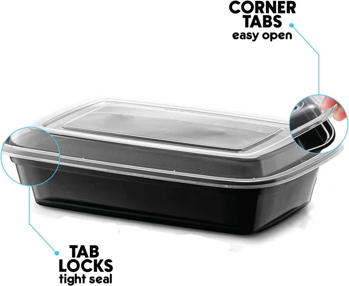96 Pack Meal Prep Containers Reusable, BPA Free Food Prep Containers with Lids