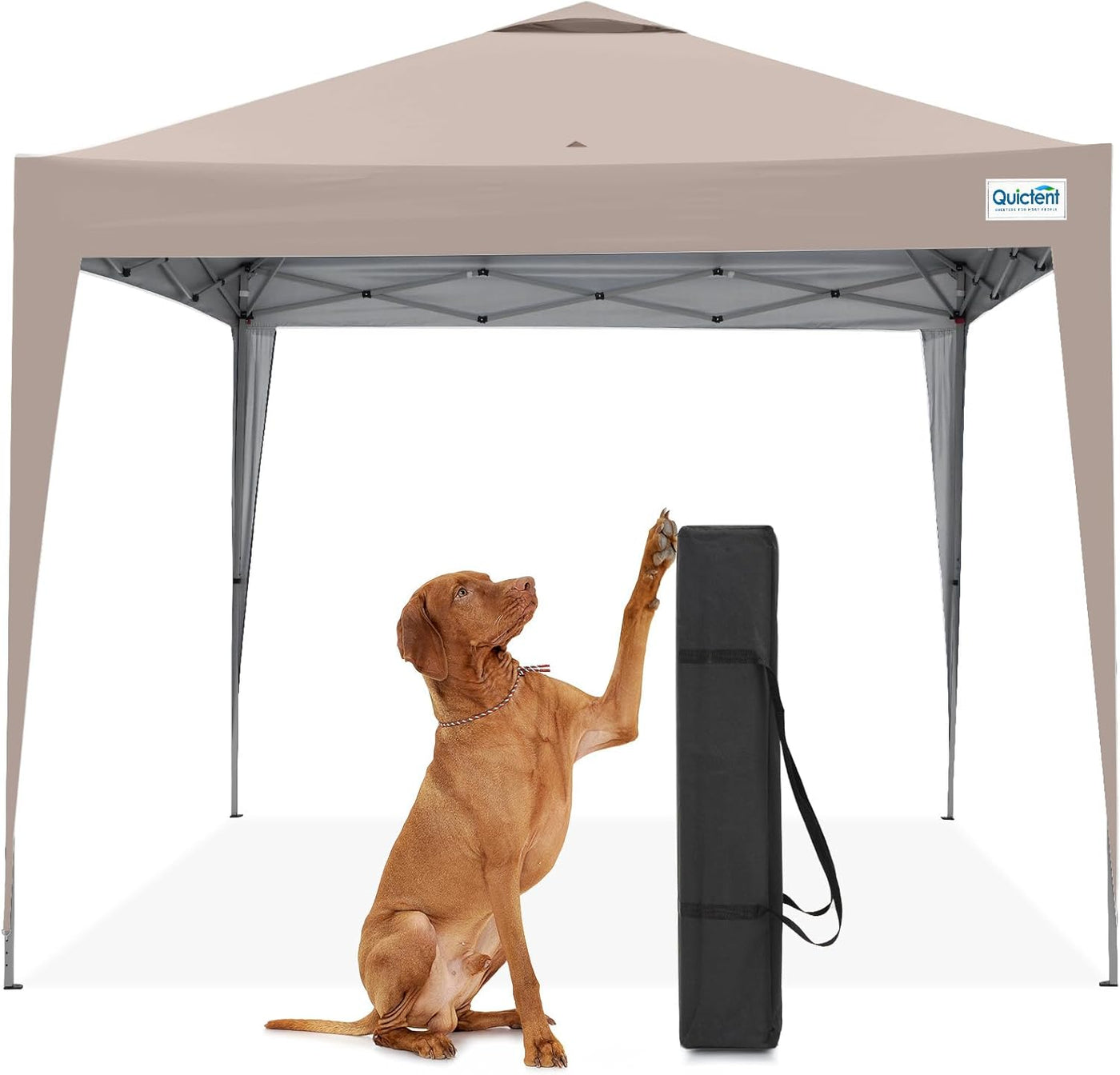 Pop Up Canopy Gazebo 3x3m Adjustable Height Event Shelter Green Quictent