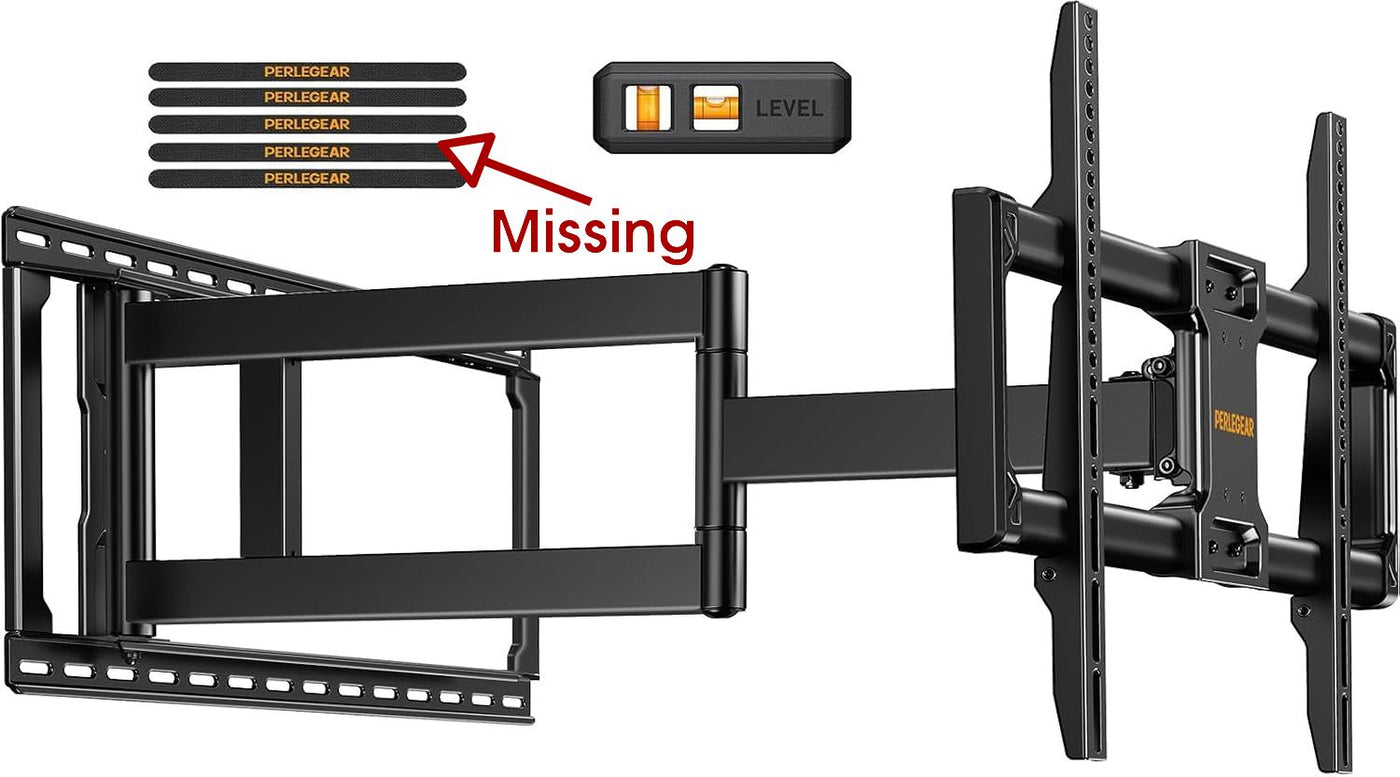 TV Wall Bracket 42-97 Inch 1018mm Long Arm 68kg Full Motion VESA 800x400 Perlegear