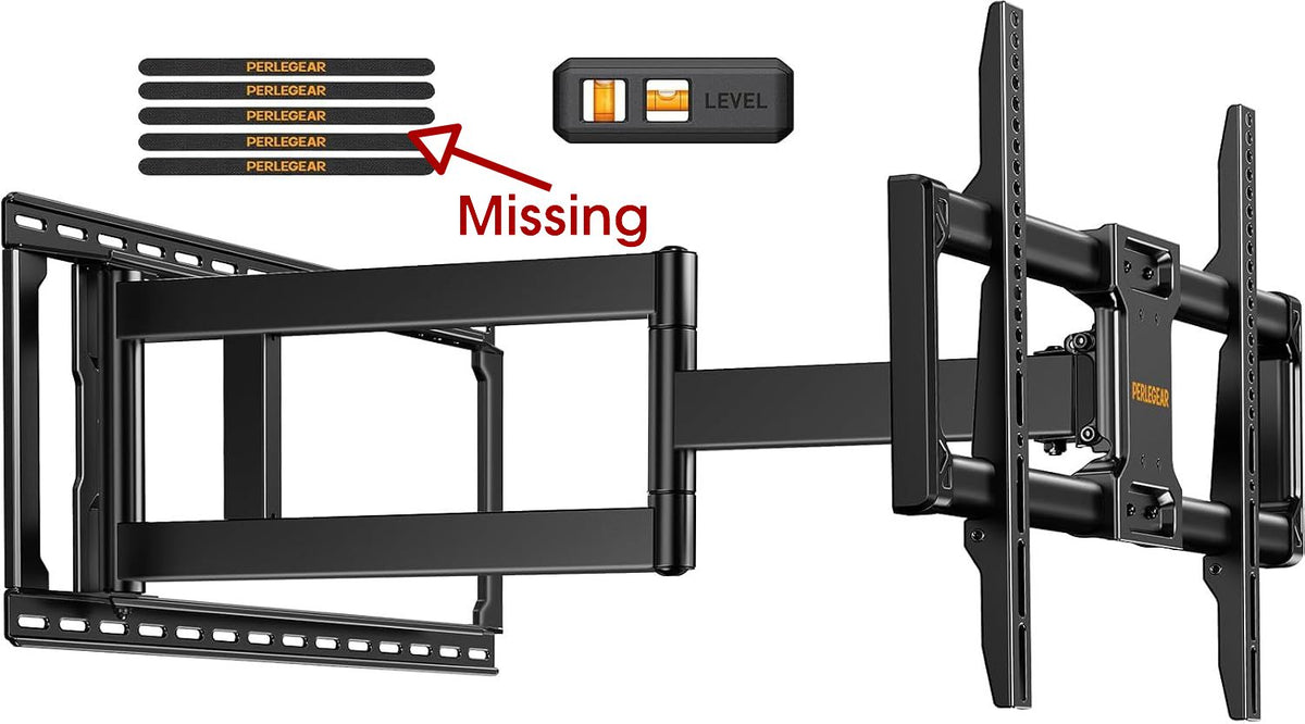 TV Wall Bracket 42-97 Inch 1018mm Long Arm 68kg Full Motion VESA 800x400 Perlegear