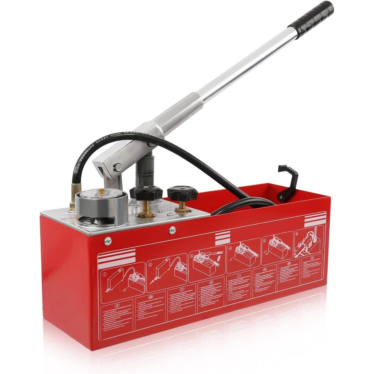 Pressure Test Pump 12L 0-60Bar Plumbing Water Leakage Dyna Living