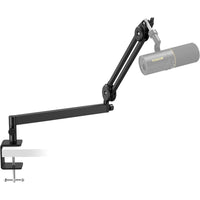 Microphone Boom Arm Low Profile Adjustable Desk Mount TONOR Black Mic Stand