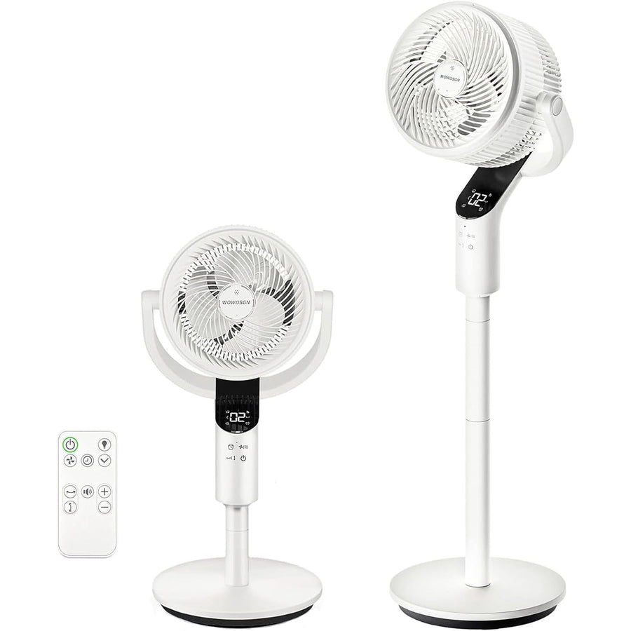 Air Circulator Fan 8 Speed Quiet 22dB Oscillating Remote Adjustable WOWDSGN