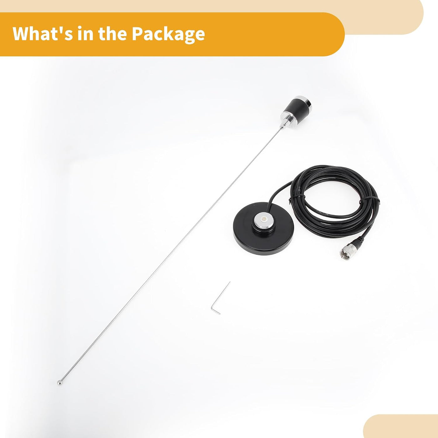 Car Radio Antenna 23.6 Inch Universal Sucker Mount 157.5 Inch Cable Black Aerial