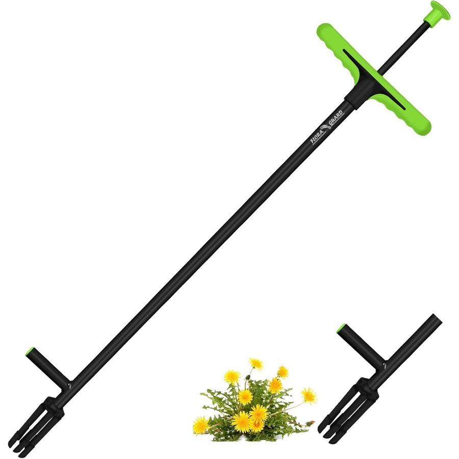 FLORA GUARD 3.3ft Stand-Up Weeding Tool, No-Bend Weed Remover w/ Foot Plate - Massive Discounts