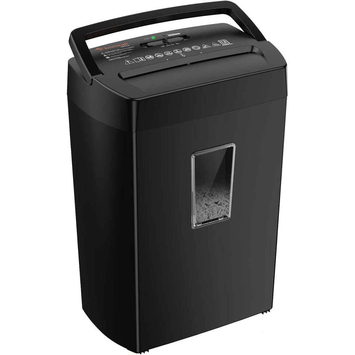 Paper Shredder 12 Sheet Cross Cut Heavy Duty Home Office Document Bonsaii