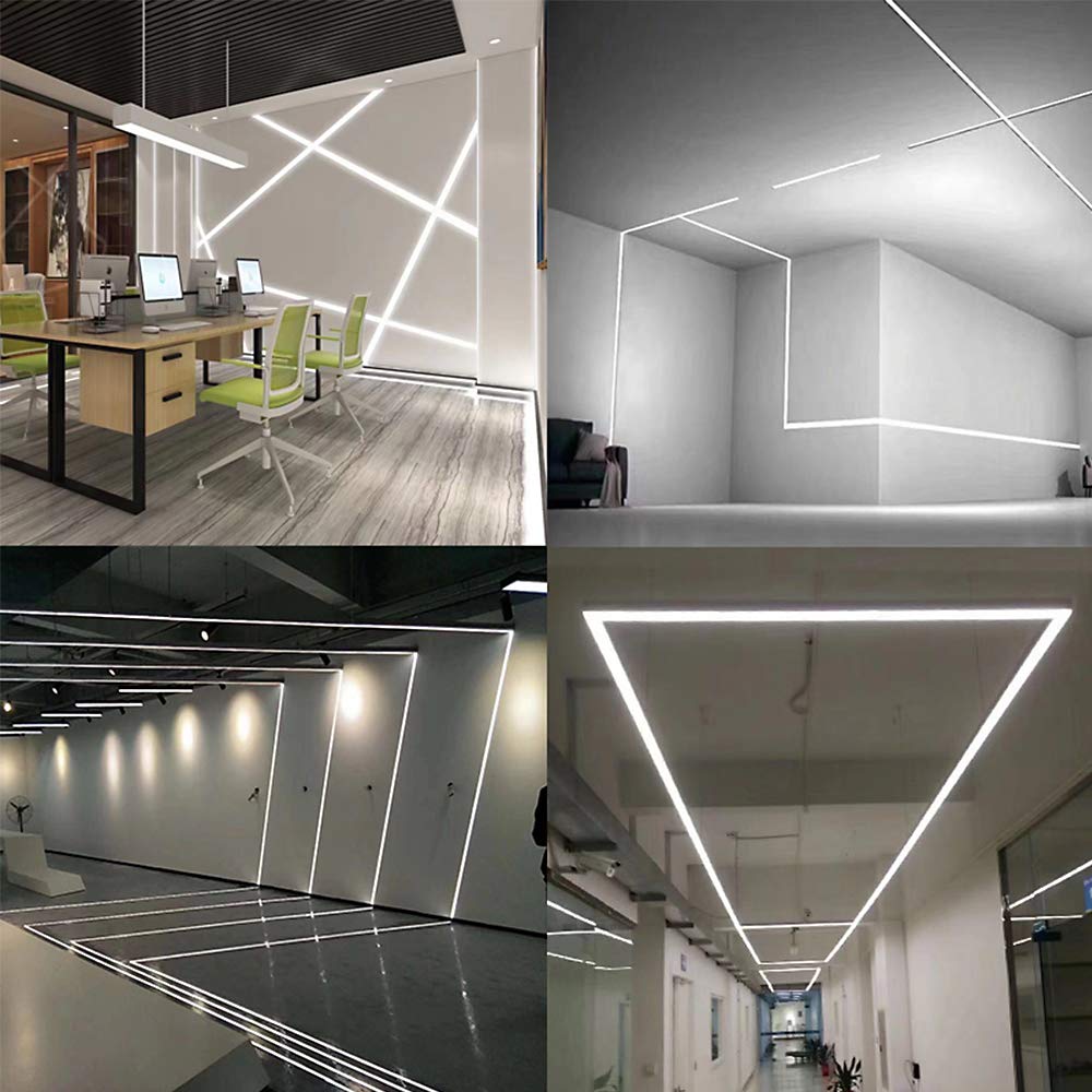 LED Aluminium Profile 1m 5 Pack U Shape Channel Diffuser Silver LightingWill
