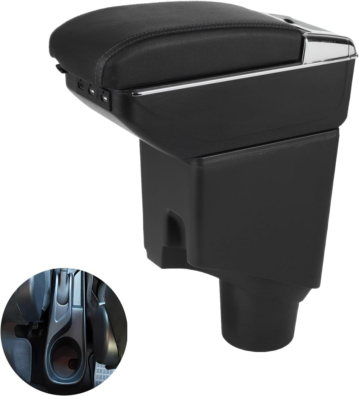 Car Armrest Box for Yaris Hybrid 2015-2021 USB Charging Centre Console Storage