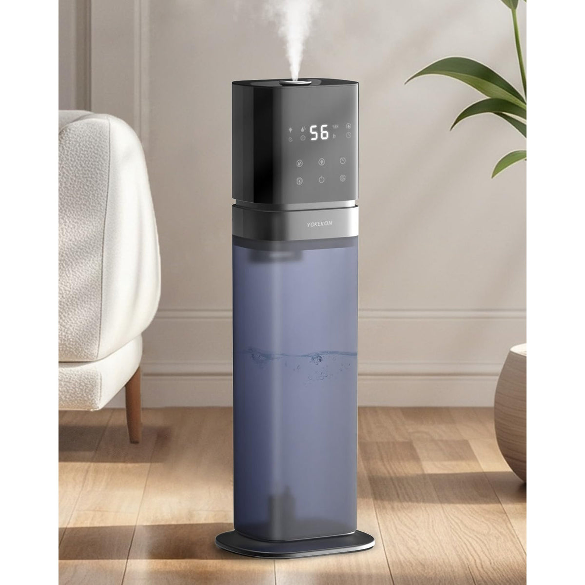 Humidifier 8L Top Fill Large Room Essential Oil Diffuser 12H Timer Blue YOKEKON