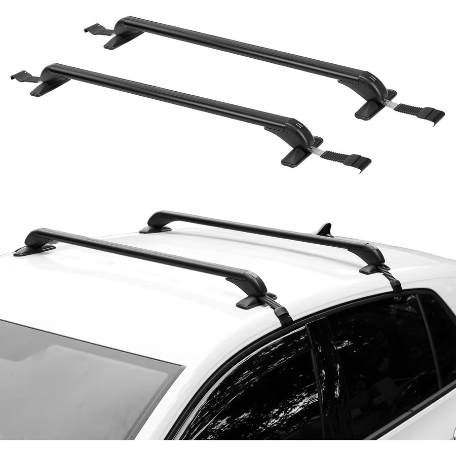 GEARZAAR 2pcs 105CM Lockable Car Roof Bars Universal Fit for Cars Without Rails - Massive Discounts