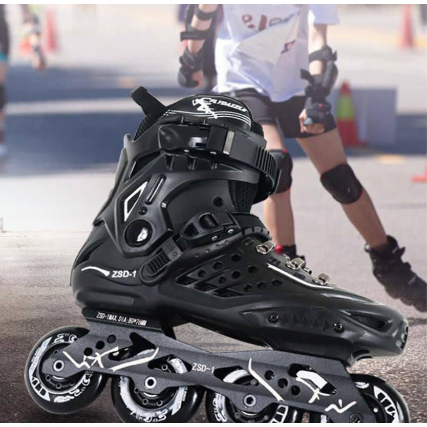 YYW Inline Skates for Adults & Beginners, Professional Roller Skates, Black