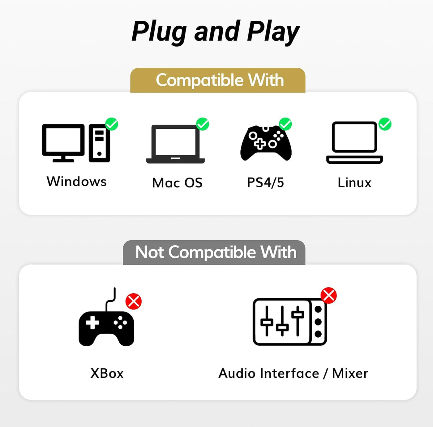 USB Microphone RGB Cardioid Condenser Gaming Podcast PC Mic TONOR Desktop