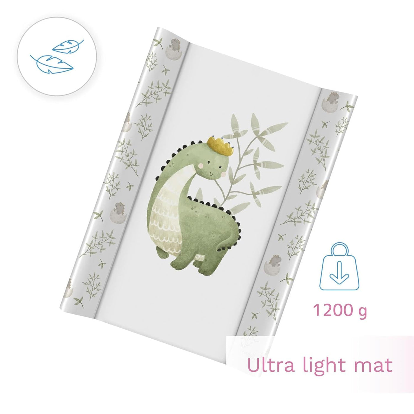 Baby Changing Mat 80x50cm, Waterproof Wedge, Fits 140x70cm Cot Bed