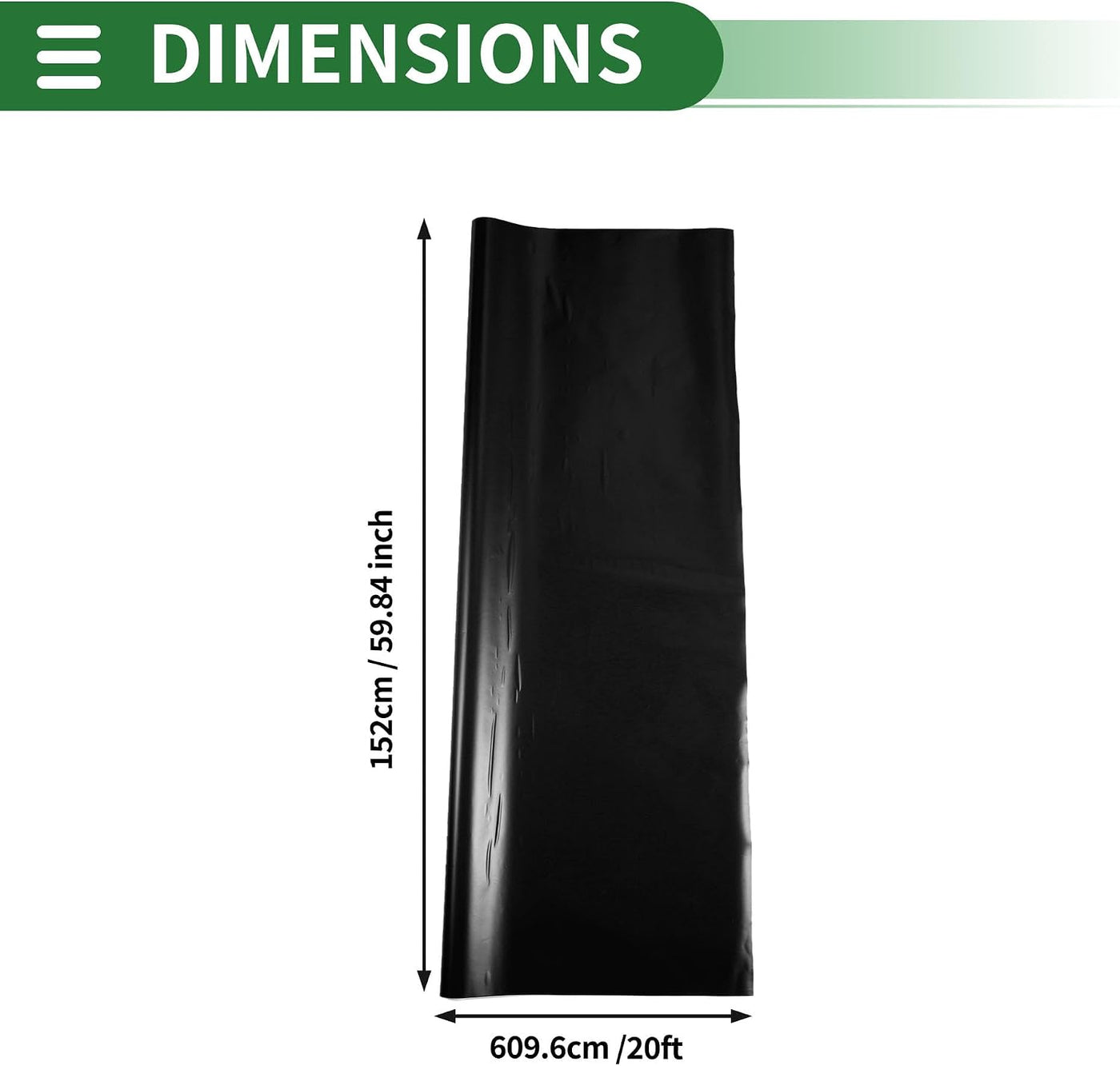 Car Wrap Vinyl 20ft x 59.84 Inch Matte Black Protective PVC Film Motoforti Roll