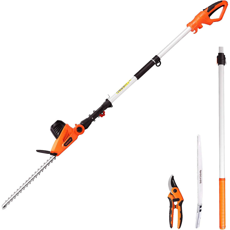 GARCARE 2 in 1 Electric Hedge Trimmer Set with 20 inch Blade, Corded