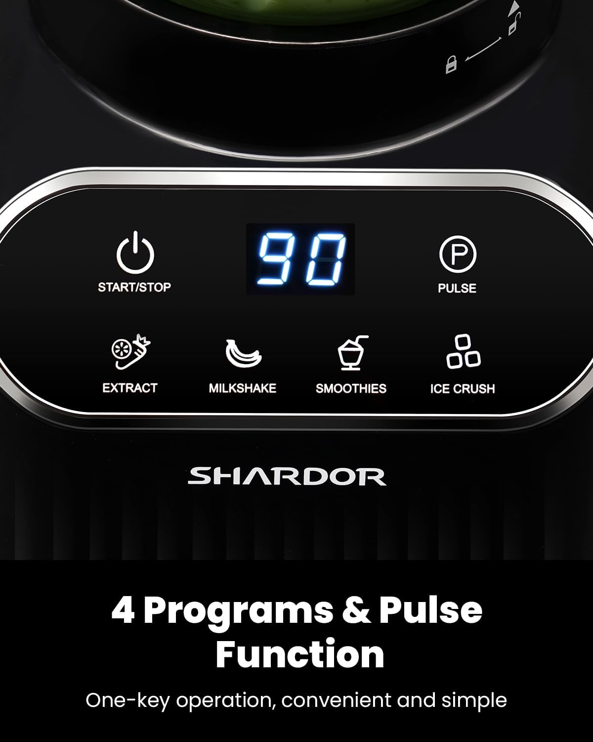 Shardor Professional Blender 1400W Smoothie Maker 52oz Glass Jar To Go Cup