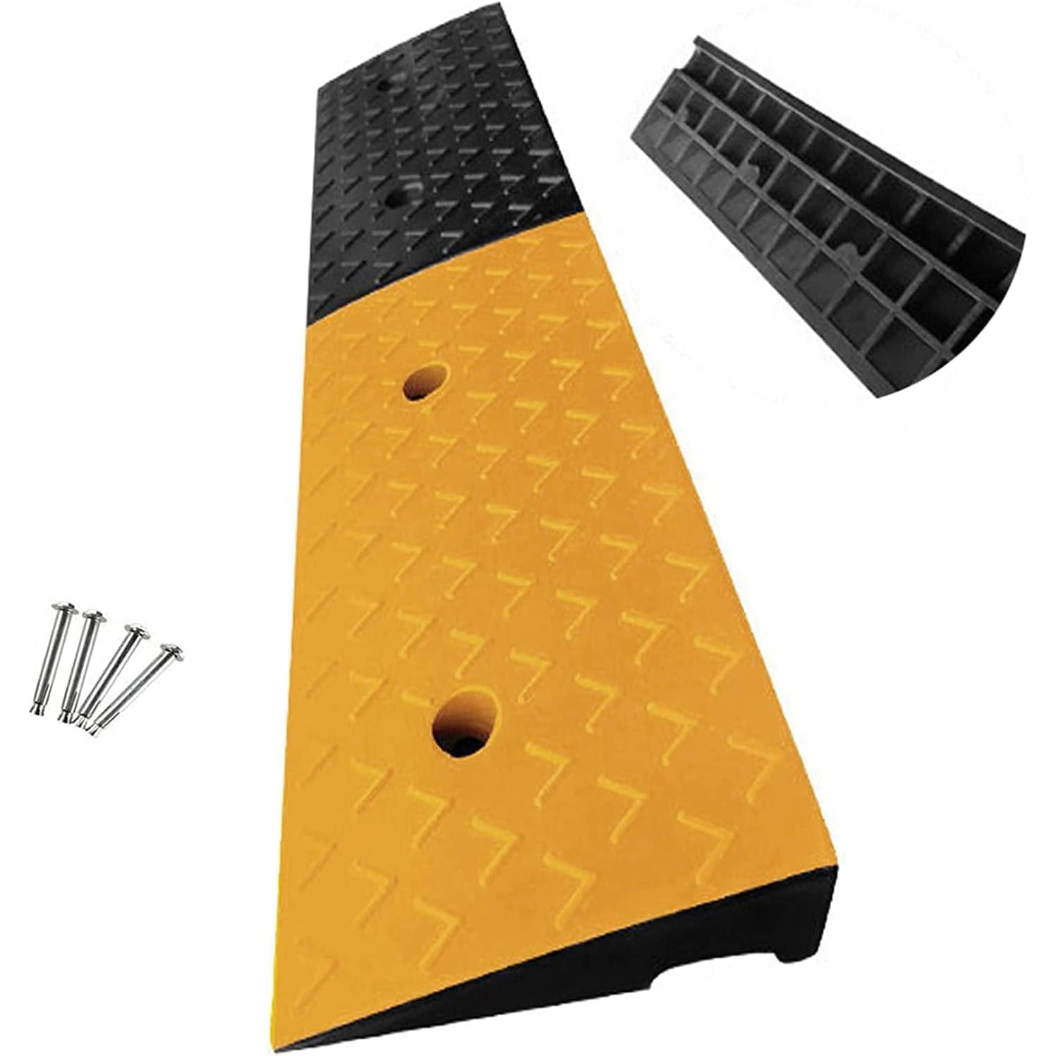 Bimiti 5'' Rise Heavy Duty Rubber Curb Ramp, 13cm High, 100x30cm, Large Load - Massive Discounts