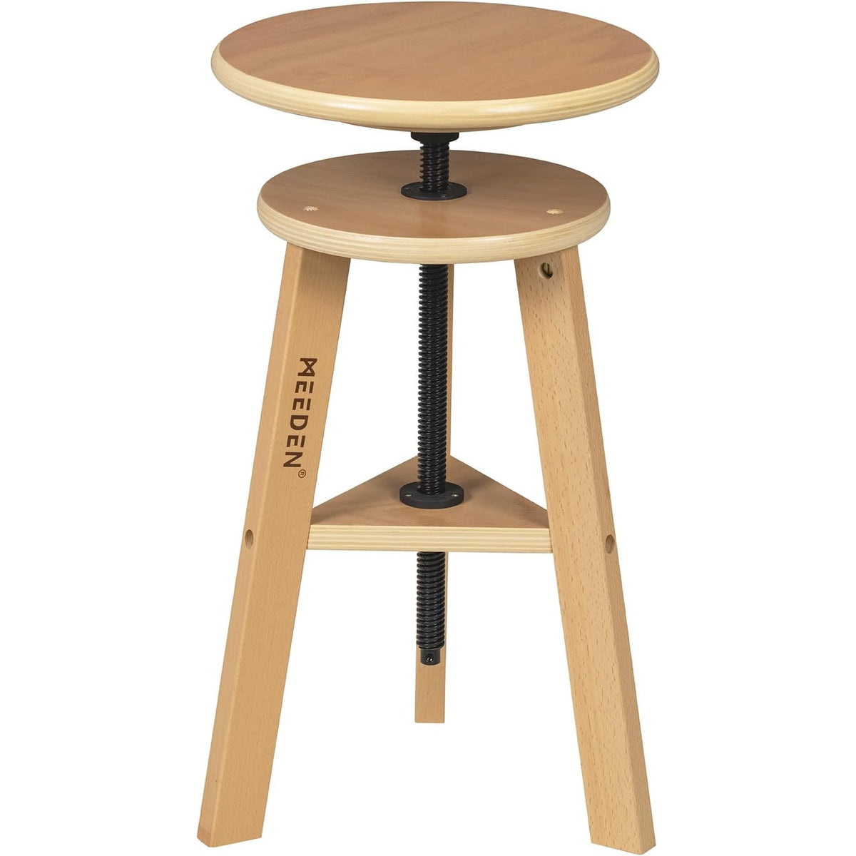 Artist Drafting Stool Adjustable Height Wooden Studio Drawing Seat MEEDEN