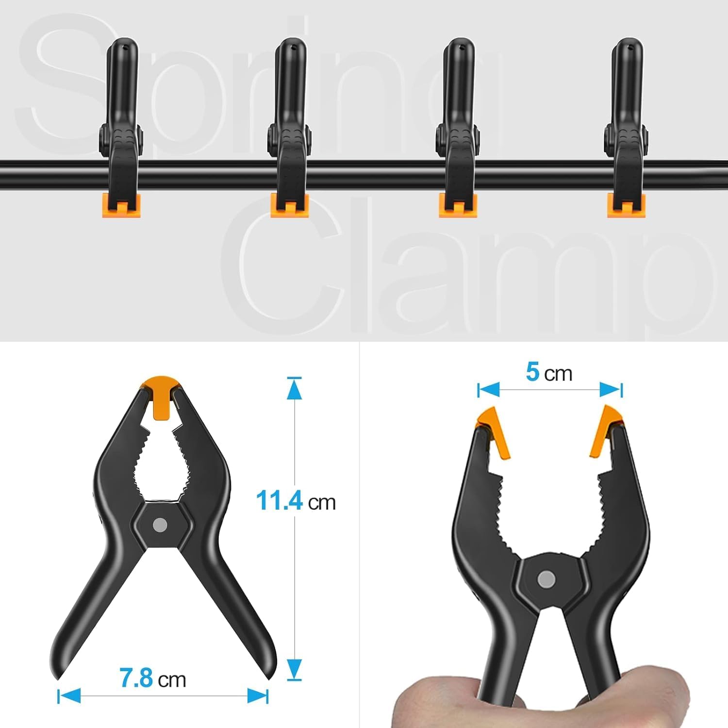 EMART 6x3m Pro Photo Studio Backdrop Stand Kit with Clamps & Bag