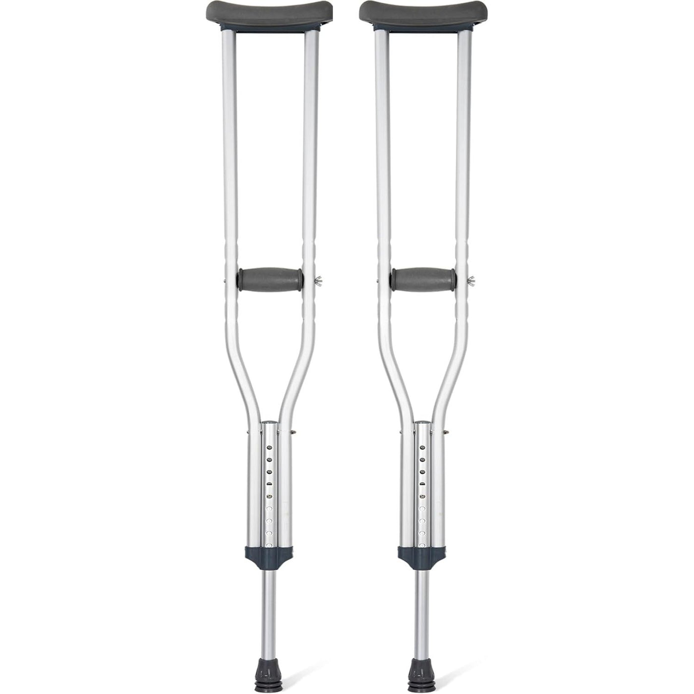 Adjustable Underarm Crutches, Aluminum, Non-Slip, 330lbs Capacity (Medium)