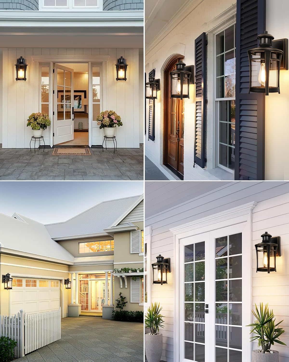 Outdoor Wall Lights Motion Sensor Security Lights Waterproof Dusk-to-Dawn Sconce