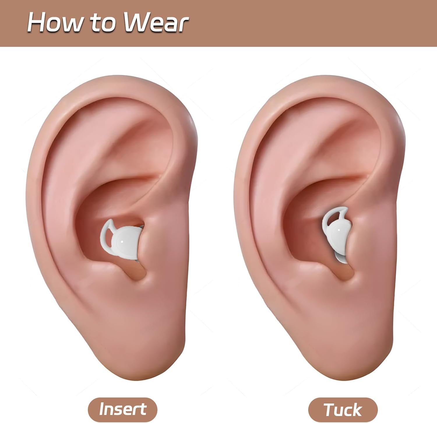 Invisible Sleep Earbuds Mini Wireless Bluetooth Noise Cancelling IPX6 IFECCO