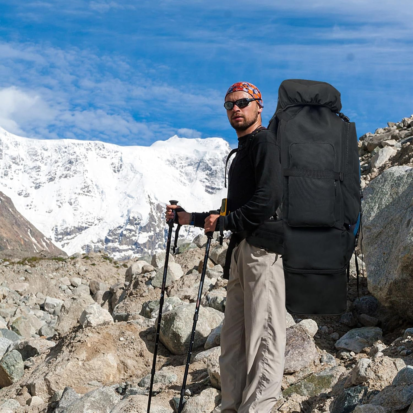 Large Tactical Hiking Backpack 100L Waterproof Molle Military Camping Wesoke