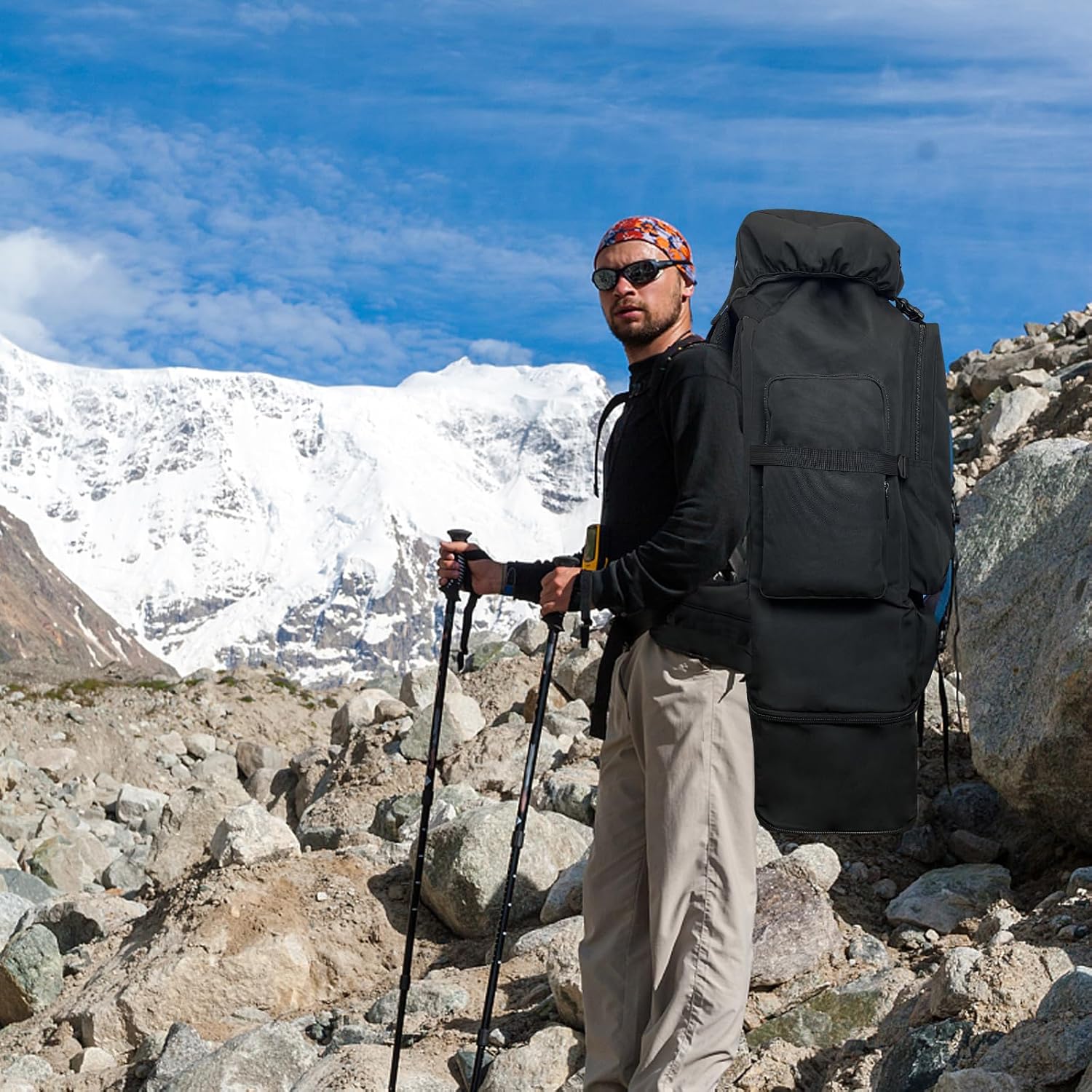 Large Tactical Hiking Backpack 100L Waterproof Molle Military Camping Wesoke